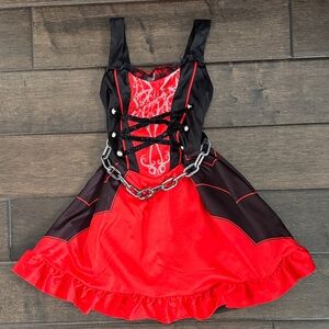 💜3/$15 Spooktacular Creation Girl Dark Vampire Halloween Costume Dress Only